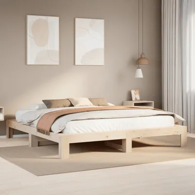 Produktbild von Möbel Massivholzbett ohne Matratze 200x200 cm Kiefer - Klassische Betten &53625