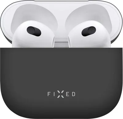 Obrázek produktu pro FIXED Silky ultratenké silikonové pouzdro pro AirPods 3 Černá