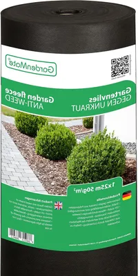 Productafbeelding van Worteldoek - Gronddoek anti-onkruid - Onkruid voorkomen - Waterdoorlatend en UV-gestabiliseerd - 1x25 meter - Zwart