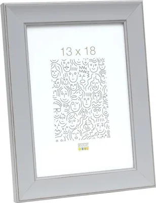 Image de Deknudt cadre photo en bois S45YF 13x18 cm gris clair