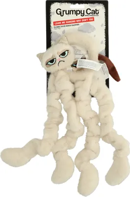 Immagine prodotto di Gatto brontolone in peluche per maniglia - Giocattolo per gatti per maniglia della porta