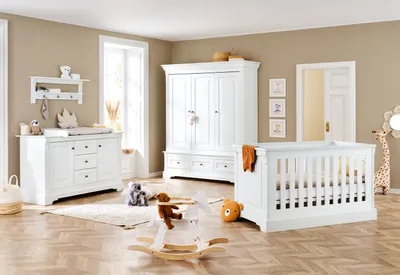 Produktbild von Pinolino Kinderzimmer 'Emilia' extrabreit groß, inkl. Wandregal, 103467XGW