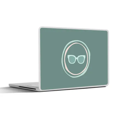 Produktbild von MuchoWow® Laptop Aufkleber Sticker Cover Sommer - Sonnenbrille - Pastell 30x21 cm - Sticker für Laptop - Selbstklebend