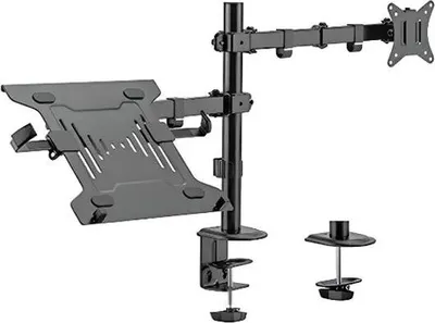 Produktbild von Monitor- und Laptophalter, VESA-Standard, Monitorarm, Laptopständer, HDWR SolidHand-AL01M01