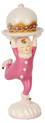 Image de Clayre & Eef Figurine de décoration Elfe 12x8x21 cm Rose Plastique
