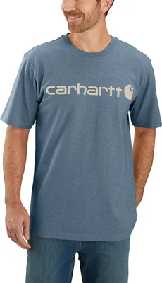 Image de Carhartt 103361 T-shirt Relaxed Fit pour homme avec logo Carhartt Thundercloud Heather XS