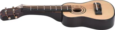 Immagine prodotto di Chitarra in legno in miniatura per casa delle bambole in scala 1:12, modello da esposizione in miniatura, accessori, classica