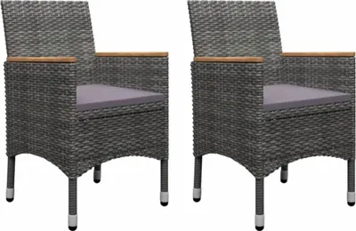 Produktbild von vidaXL 5-tlg. Garten-Essgruppe Grau
