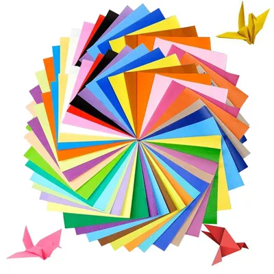 Origami-Papier 200 Blatt 15x15 cm 20 Farben Kraftpapier