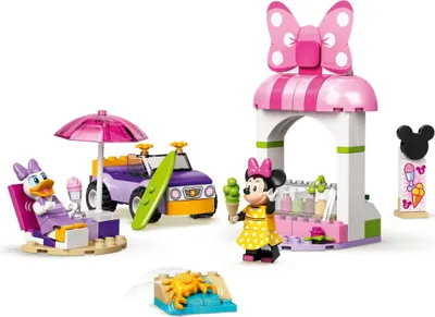 Produktbild von LEGO 10773 Mickey and Friends Minnies Eisdiele, Minnie Mouse Spielzeug zum Bauen für Kinder ab 4 Jahren