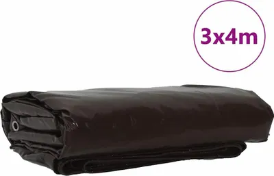 Immagine prodotto di vidaXL Telone 650g / m² Marrone 3 x 4 m Tela con rivestimento in PVC