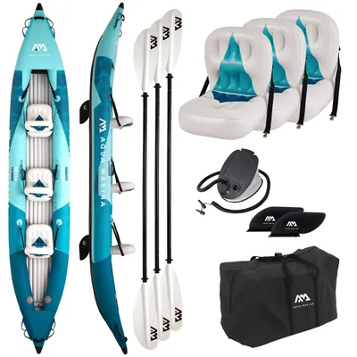 Image de Kayak gonflable 3 personnes Aqua Marina BETTA 475 Blue – 475 cm, 230 kg, kit complet, 2026