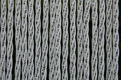 Produktbild von La Tenda LUCCA 3 XL Streifenvorhang weiß,Maße:140 x 230 cm