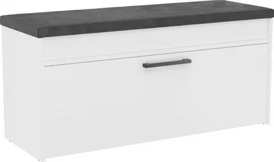 Produktbild von Topeshop PARMA SZAFKA BIEL, Geschlossen, Weiß, Partikelbord, 1 Regale, Lack, 1000 mm