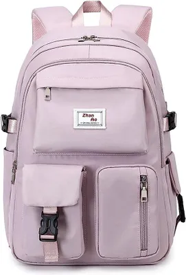 Image de Sac à dos décontracté Unyqoos® pour l'école, le travail et les voyages – Compartiment pour ordinateur portable de 15,6 pouces, polyester imperméable, dimensions 31 x 18 x 45 cm, plusieurs compartiments
