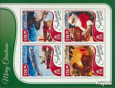 Produktbild von Briefmarken Salomoninseln 2017 Mi 4752-4755 Kleinbogen (kompl. Ausg.) postfrisch Frohe Weihnachten