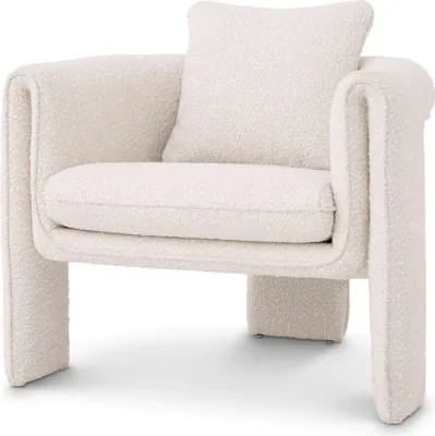 Produktbild von Casa Padrino Luxus Sessel Creme 81 x 77 x H. 68 cm - Wohnzimmer Sessel - Hotel Sessel - Wohnzimmer Möbel - Luxus Möbel - Wohnzimmer Einrichtung - Luxus Einrichtung - Möbel Luxus