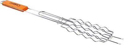 Obrázok produktu pre Grilovací Rošt S Drevenou Rukoväťou 600X180X80Mm