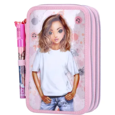 Produktbild von Depesche TOPModel 3-Fach Federtasche mit Stift HAPPY TOGETHER