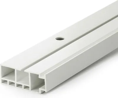 Produktbild von SN DECO - Vorhangschiene Set SH, 1-läufig, weiß, 200 cm, Gardinenschiene, vorgebohrt, Komplettes Zubehör und Röllchen