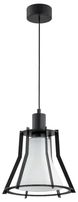 Immagine prodotto di Lampada a sospensione POMAX bianco e nero 1xE27x15W in metallo, dimensioni: 95x30x30 cm, IP20, Alfa