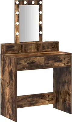 Obrázok produktu pre vidaXL Toaletný stolík s úložným priestorom hnedý 79 x 41 x 140 cm Materiál na báze dreva