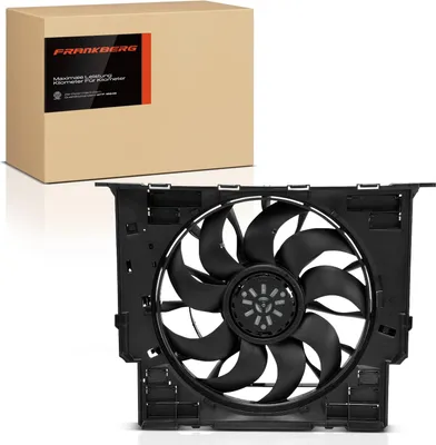 Obrázok produktu pre Frankberg 1x ventilátor chladenia motora s rámom ventilátora chladiča BMW radu 5 F90 G30 G31 G32 2.0L 2016-2023