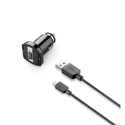 Produktbild von Cellularline 34391, Auto, Universal, Zigarettenanzünder, Schwarz, Silber, 1000 mA, 91 mm
