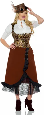Produktbild von Zahnrad Kostümweste als Steampunk Kostümzubehör Größe: One Size