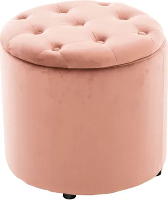 Produktbild von CLP Sitzhocker Pantin Samt mit Stauraum pink