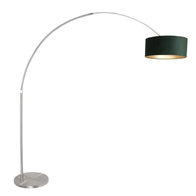 Immagine prodotto di Steinhauer - lampada da terra - Sparkled Light - acciaio - metallo velluto - lampada ad arco - E27 - 8124ST