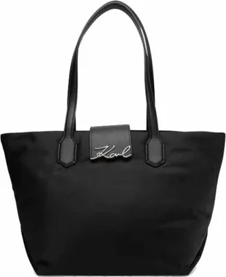 Obrázok produktu pre KARL LAGERFELD K SIGNATURE NYLON MD TOTE Čierna