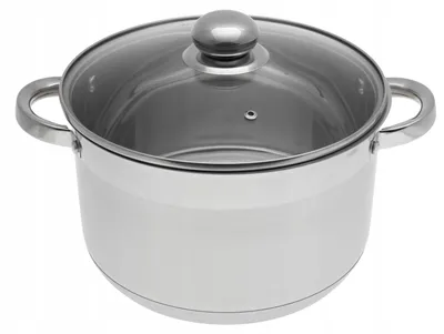 Zdjęcie produktu dla GARNEK Stalowy GRUBE 9x DNO z POKRYWKĄ 10L 28cm INDUKCJA Gaz 2568