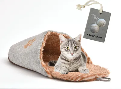Produktbild von Tierbett Katzenbett Weich mit extra Spielkugelset