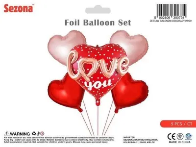 Produktbild von Valentinstags-Ballons in Herzform - Saisonware