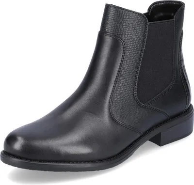 Image de Remonte Chelsea Boots - Noir profond Cuir lisse Taille : 38 Normal