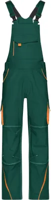 Produktbild von Workwear Pants with Bib - COLOR - dark-green/orange, Gr. 52