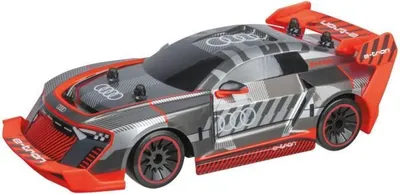Produktbild von Ferngesteuertes Audi S1 E-Tron Auto – Maßstab 1:10 – Grau/Rot