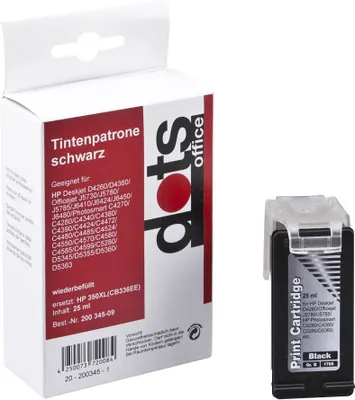 Immagine prodotto di dots 1706,4350-DOTS Dots Tinte ersetzt HP 350xl Bk