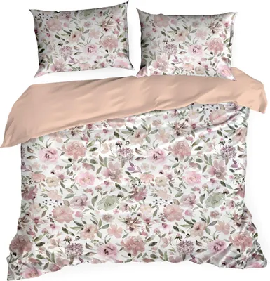 Productafbeelding van Satinsatijn beddengoed SPRING 57, 140x200 cm + kussensloop 70x80 cm