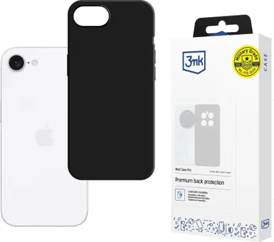 Produktbild von 3mk Schutzhülle Matt Case Cover für Apple iPhone 16E  schwarz  Backcover
