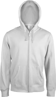 Produktbild von Kariban Uni Sweatjacke Kapuzenjacke Kapuzenpullover Zipperjacke , Größe:2XL, Farbe:Weiß