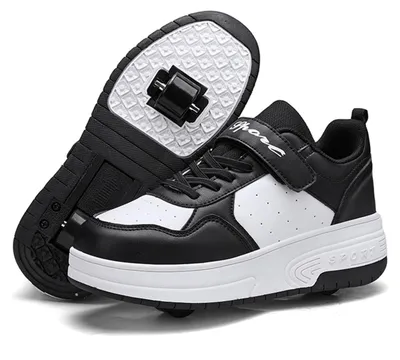 Obrázek produktu pro Elzusha – Módní růžové skate boty s odnímatelnými kolečky