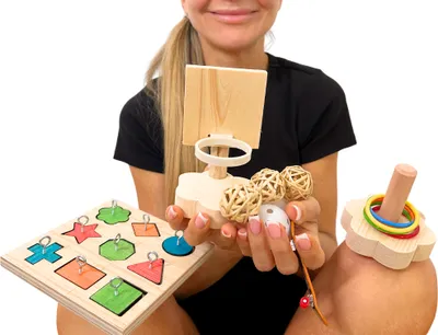 Obrázek produktu pro Super sada různých hraček - pro střední a větší papoušky