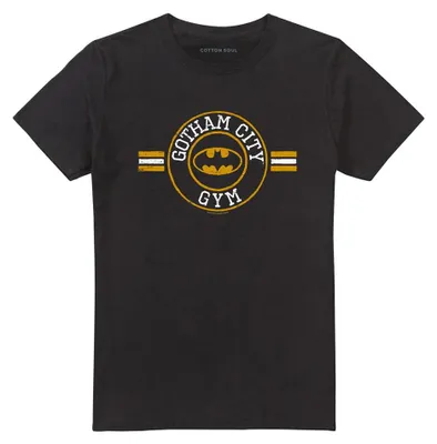 Image de T-shirt Batman - "Gotham City" pour hommes et femmes, modèle unie, idéal pour le sport ou pour regarder la télévision (référence TV40905), taille 4XL, couleur noire