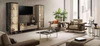 Image de Meuble TV bas en bois massif – Un meuble chic pour votre salon.
