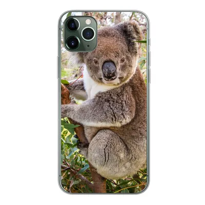 Produktbild von MuchoWow® Handyhülle Schutzhülle Hülle für iPhone 11 Pro Max Koala - Blätter - Kinder - Jungen - Mädchen Silikon Softcase Handy Hülle - Schutz