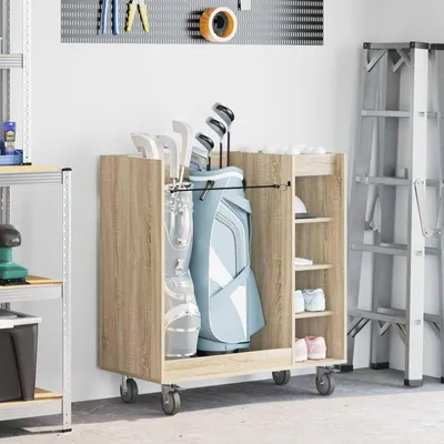 Produktbild von "Schlussverkauf" Golf Schrank - mit Stauraum - Mit Rad Uni Sonoma-Eiche 90x45x98 cm  C17535