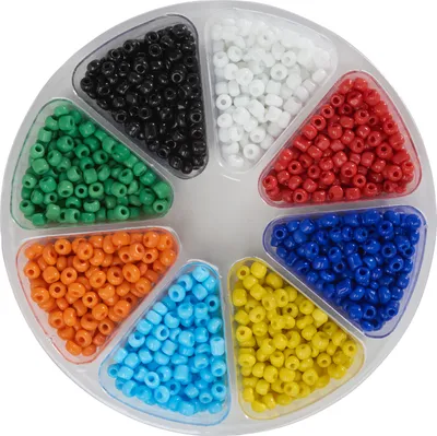 Produktbild von UIT Perlenset Rocailles Opak 2 mm 56 g Ideal für Schmuckherstellung Basteln