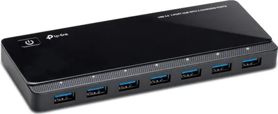 Produktbild von TP-Link UH720, USB 3.2 Gen 1 (3.1 Gen 1) Micro-B, USB 3.2 Gen 1 (3.1 Gen 1) Type-A, 5000 Mbit/s, Schwarz, 1 m, USB
